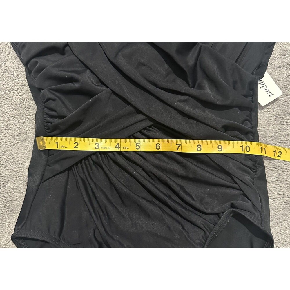 Miraclesuit One-piece Swimsuit Size 8 Ruched Slimming Wide Strap Underwire Cute - Picture 11 of 11